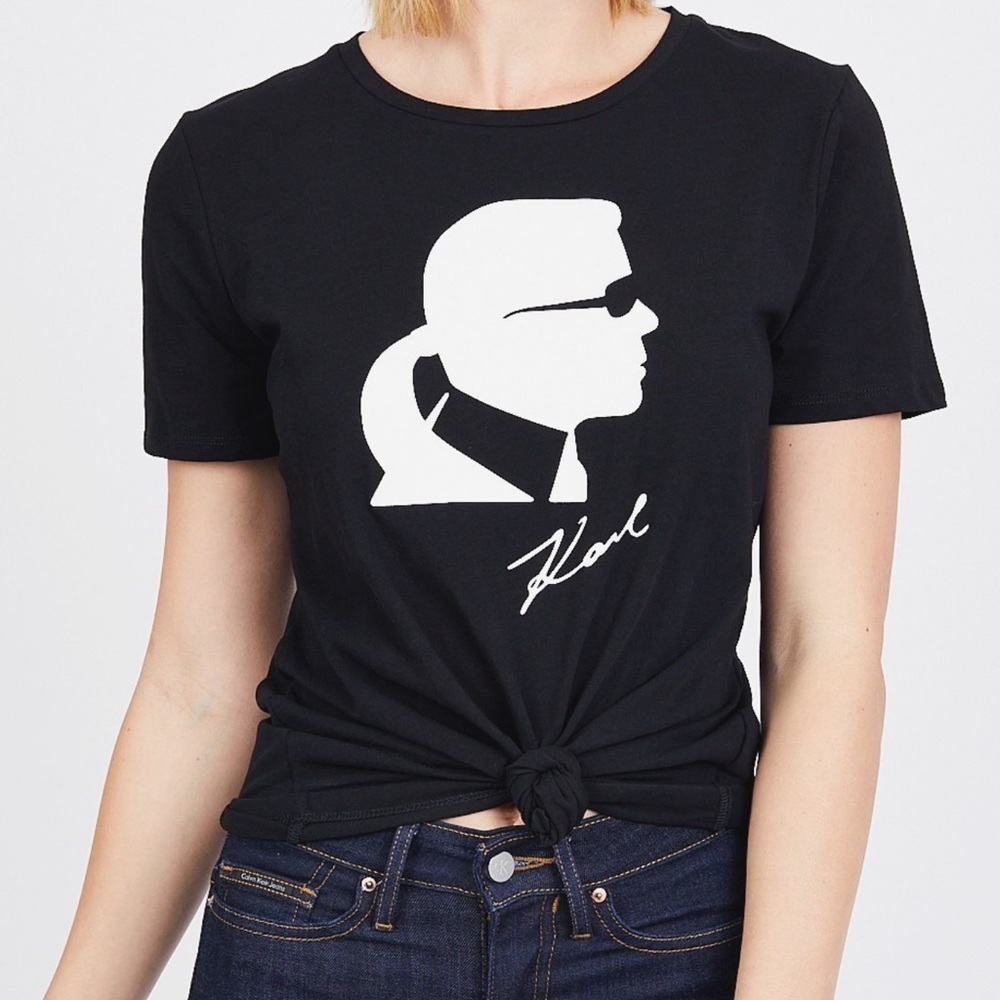 Karl lagerfield “Karl profile tee”